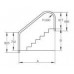 Поручень Flexinox для римской лестницы 2-BEND 1,5 м с фланцами (87162250)