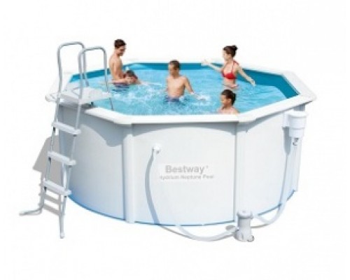 Стальной бассейн Hydrium Pool Set 300х120 см, 7630 л, фильтр-насос 2006л/ч, лест., Bestway, 56290 BW