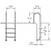 Лестница 4 ступени Flexinox Wall 316 сталь (87131140)