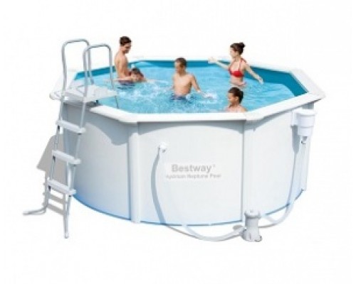 Стальной бассейн Hydrium Pool Set 360х120см, 10990л, фильтр-насос 2006л/ч, лестница, Bestway, 56292 BW