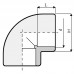 Угол 90 ПВХ 1,0 МПа d _160мм