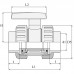 Шаровый кран ПВХ 0,6 МПа d_50, UTB03050