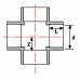 Крестовина ПВХ Ø 400 0,6 Мпа