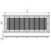 Водозабор из нержавеющей стали AISI 316L плитка/мозаика Аквасектор 200 м3/ч, (АС 08.201/L)