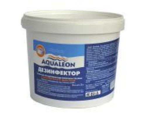 Медленный стабилизированный хлор комплексного действия в таблетках 200 гр. Aqualeon, 5 кг (DK5T)