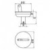 Канатодержатель откидной для скиммерного бассейна, плитка (АС 11.041)