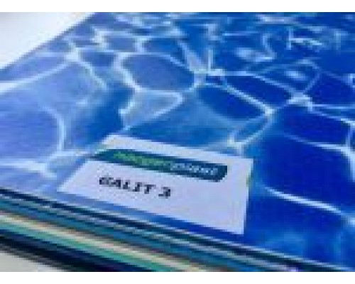 Пленка ПВХ для бассейна Haogenplast Galit 3 (синий мрамор) 1,65х25м