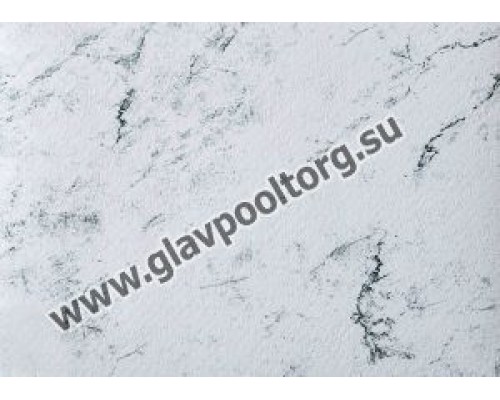 Пленка ПВХ для бассейна Haogenplast StoneFlex Royal 3D / белый мрамор 1,65х25 м