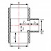 Тройник редукционный Ø 225-110 ПВХ 1,0МПа