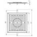 Решетка донного слива из нержавеющей стали плитка/мозаика Аквасектор 300х300 (АС 09.171)