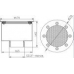 Заборник воды плитка/мозаика Xenozone с сетчатой  крышкой (165 мм) (ВЗ.625.3)